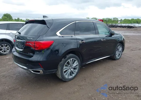 2017 Acura Mdx Technology Package z USA, uszkodzony, nr VIN 5FRYD4H55HB039693